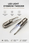 LED Light Eyebrow Tweezer – Precision Stainless Steel