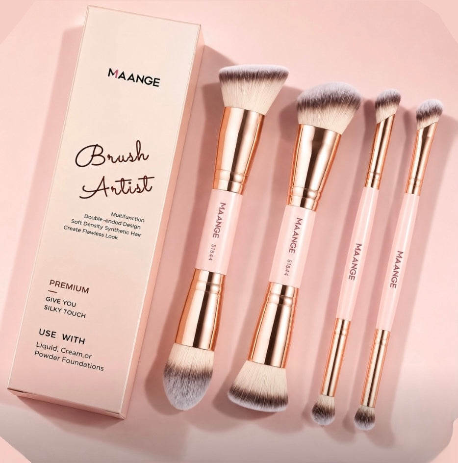 4-Piece Professional Makeup Brush Set