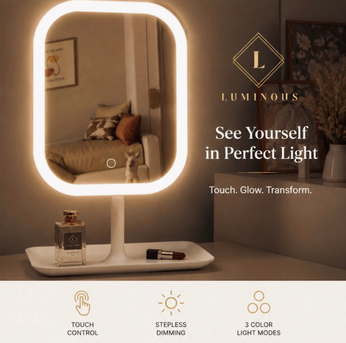 Glow Travel Mirror