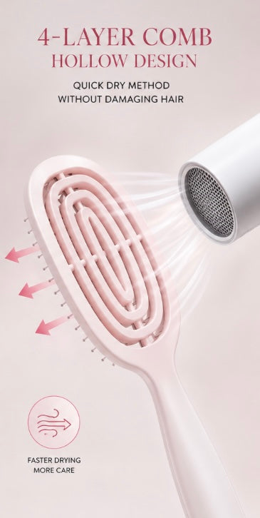 Self-Cleaning Detangler Hairbrush