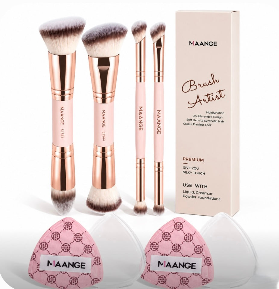 4-Piece Professional Makeup Brush Set